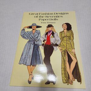 Great Fashion Designs of the Seventies Vintage Paper Dolls Tom Tierney 1996